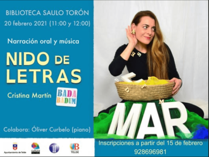 El sábado habrá dos sesiones de narración oral y musical a cargo de Cristina Martín / TA